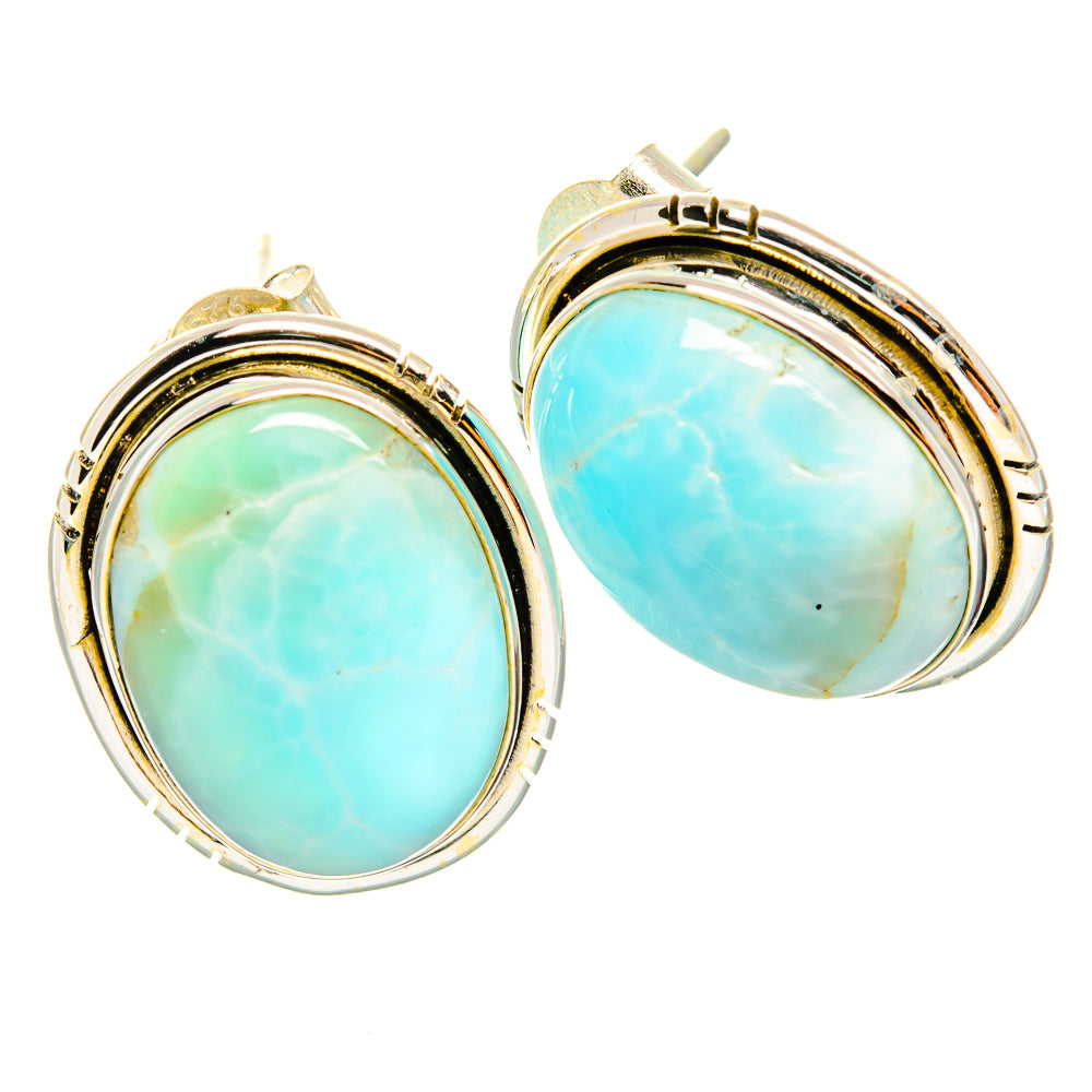 Larimar Earrings handcrafted by Ana Silver Co - EARR426540 - Photo 2