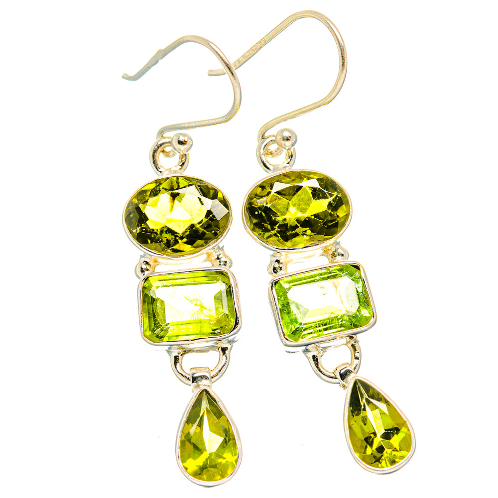 Peridot Earrings handcrafted by Ana Silver Co - EARR426549 - Photo 2