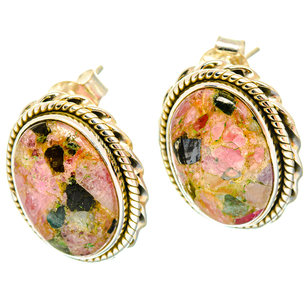 Tourmaline Earrings handcrafted by Ana Silver Co - EARR426641 - Photo 2
