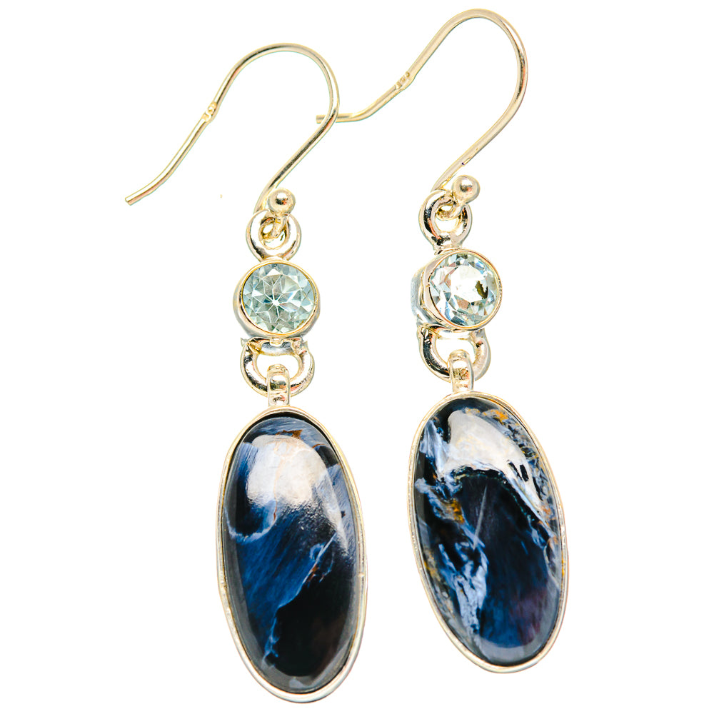 Pietersite Earrings handcrafted by Ana Silver Co - EARR426684 - Photo 2