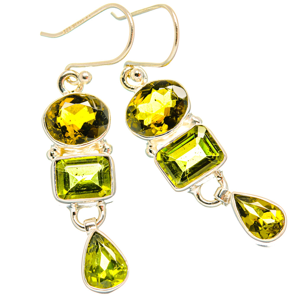 Peridot Earrings handcrafted by Ana Silver Co - EARR426686 - Photo 2