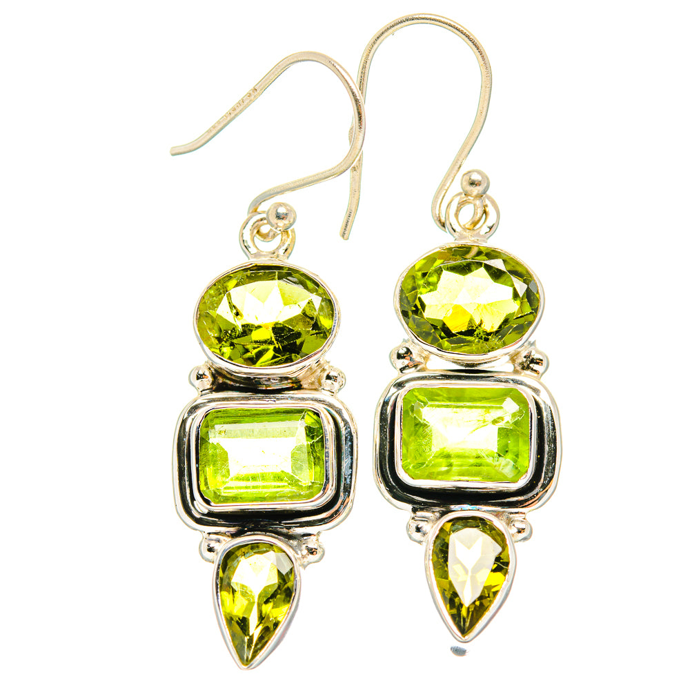 Peridot Earrings handcrafted by Ana Silver Co - EARR426702 - Photo 2