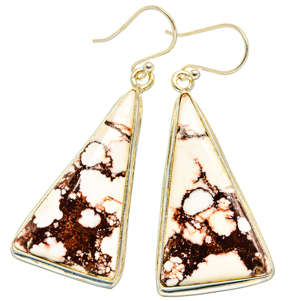 Wild Horse Jasper Earrings handcrafted by Ana Silver Co - EARR426716 - Photo 2