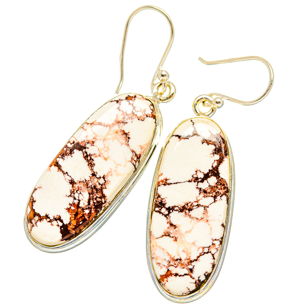 Wild Horse Jasper Earrings handcrafted by Ana Silver Co - EARR426738 - Photo 2
