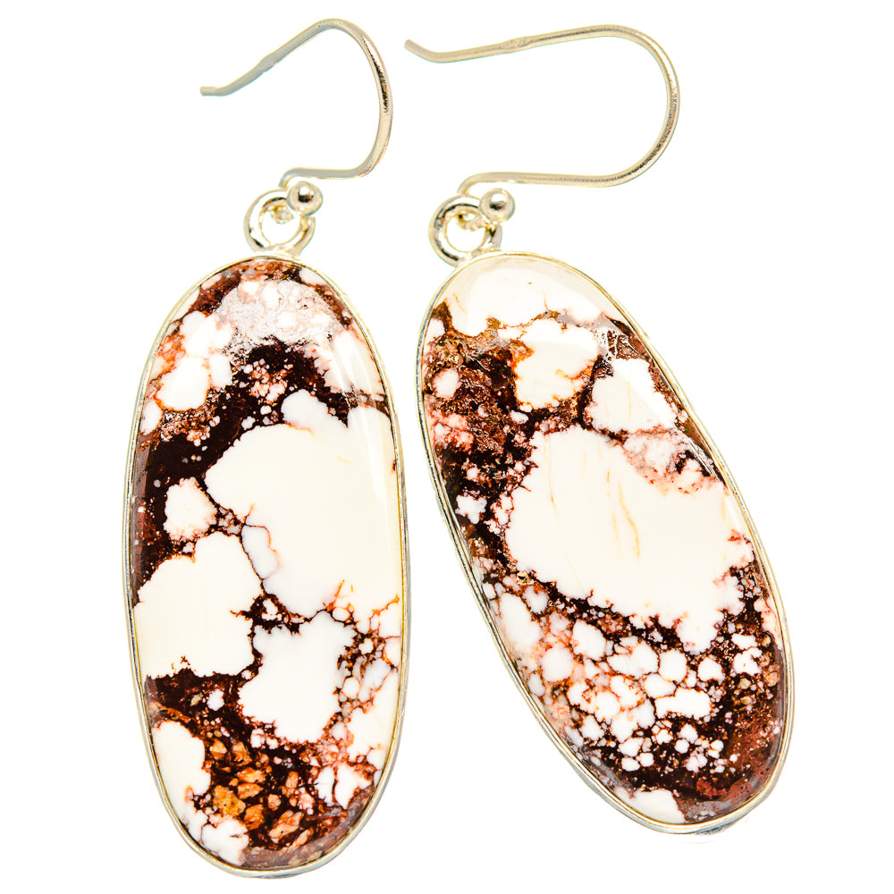 Wild Horse Jasper Earrings handcrafted by Ana Silver Co - EARR426746 - Photo 2