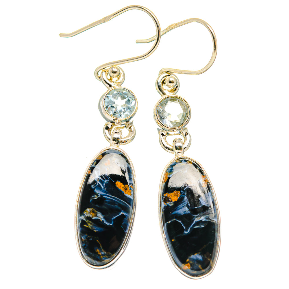 Pietersite Earrings handcrafted by Ana Silver Co - EARR426761 - Photo 2