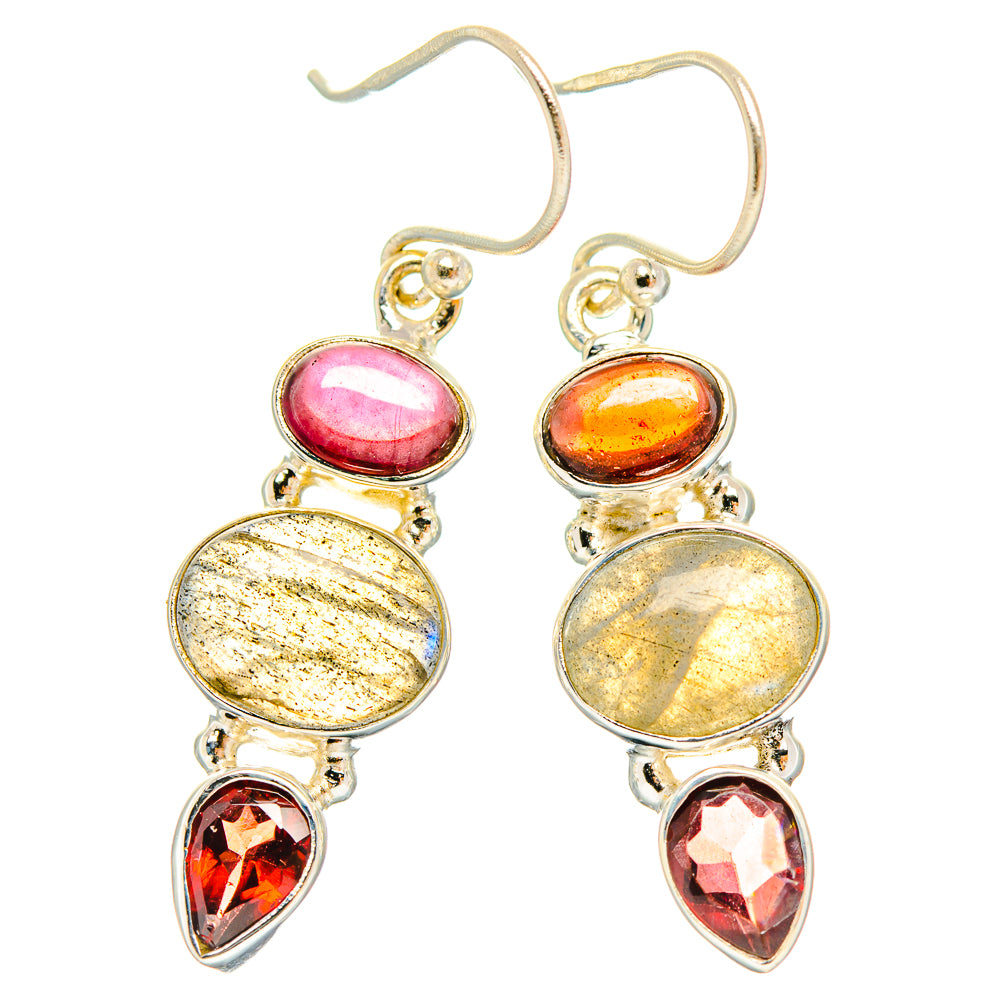 Labradorite Earrings handcrafted by Ana Silver Co - EARR426789 - Photo 2