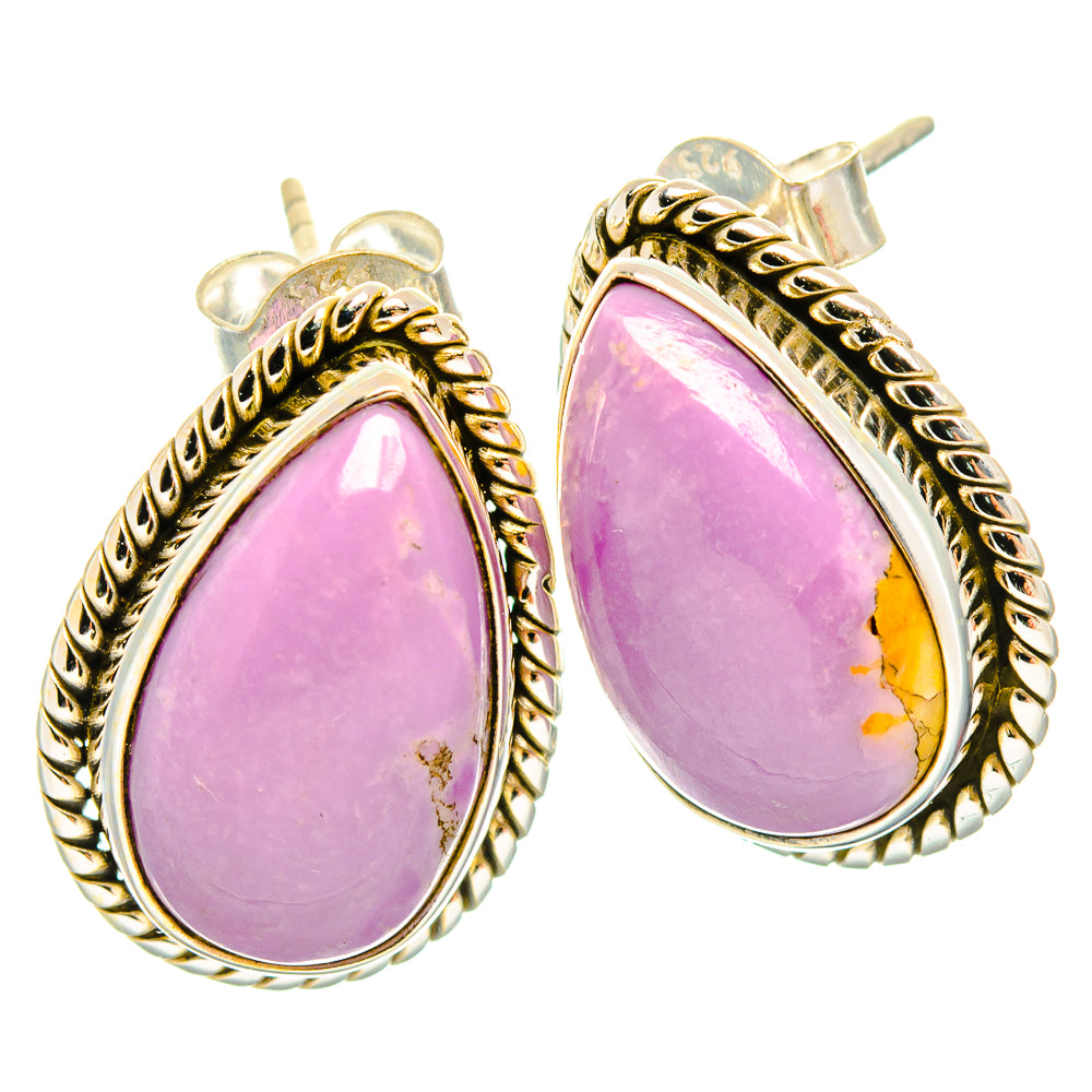Phosphosiderite Earrings handcrafted by Ana Silver Co - EARR426792 - Photo 2