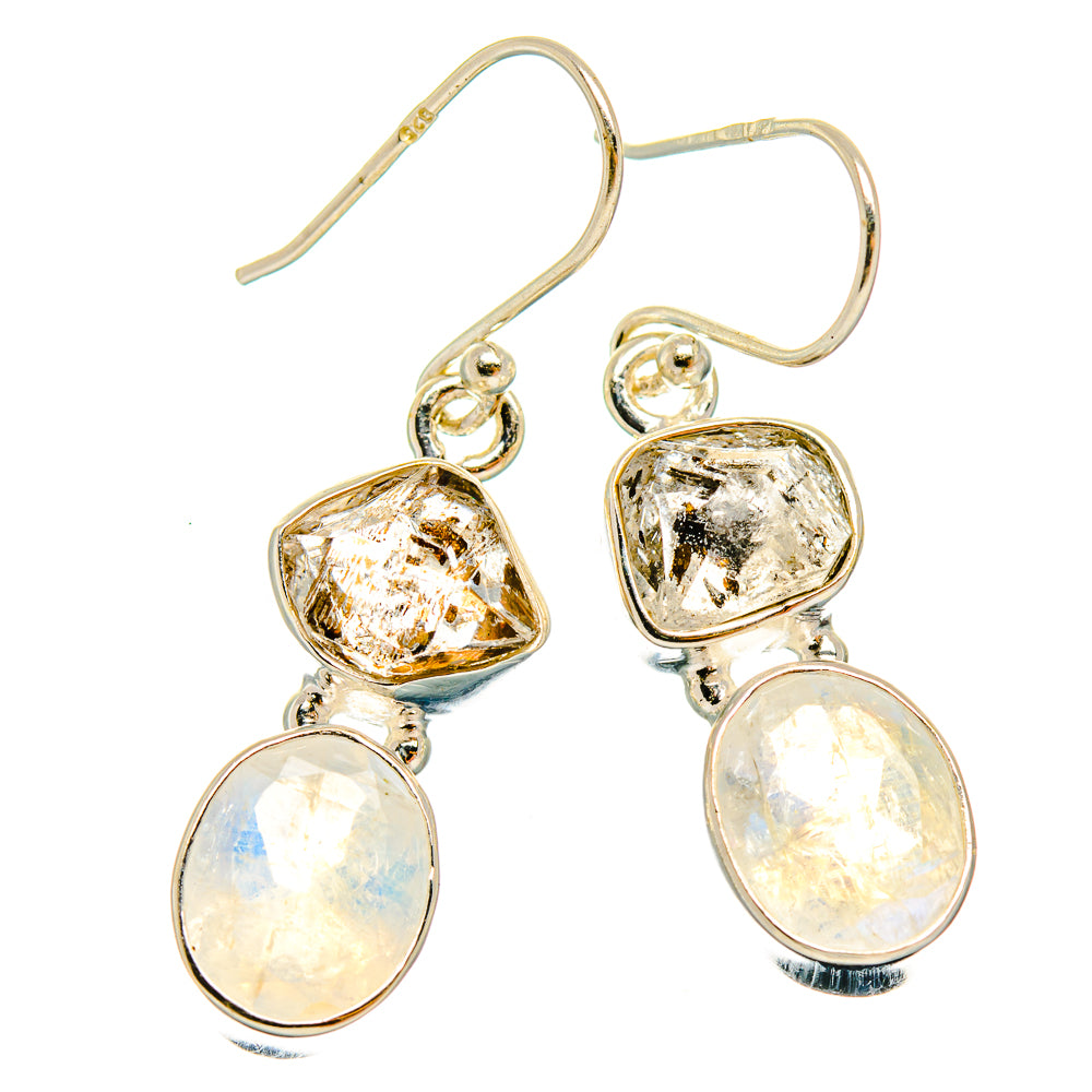 Rainbow Moonstone Earrings handcrafted by Ana Silver Co - EARR426794 - Photo 2