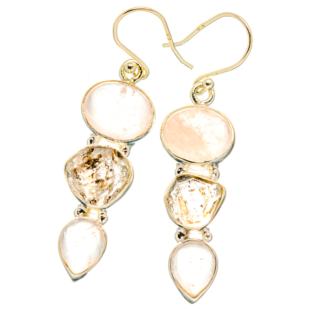Rainbow Moonstone Earrings handcrafted by Ana Silver Co - EARR426798 - Photo 2