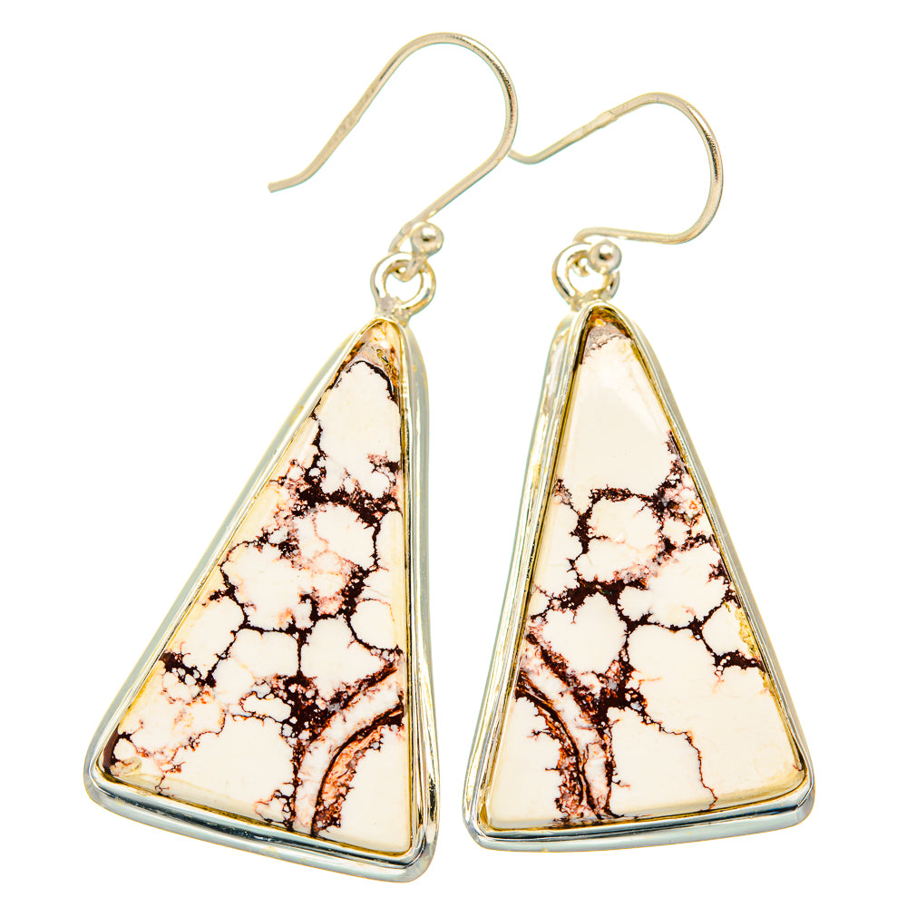 Wild Horse Jasper Earrings handcrafted by Ana Silver Co - EARR426842 - Photo 2