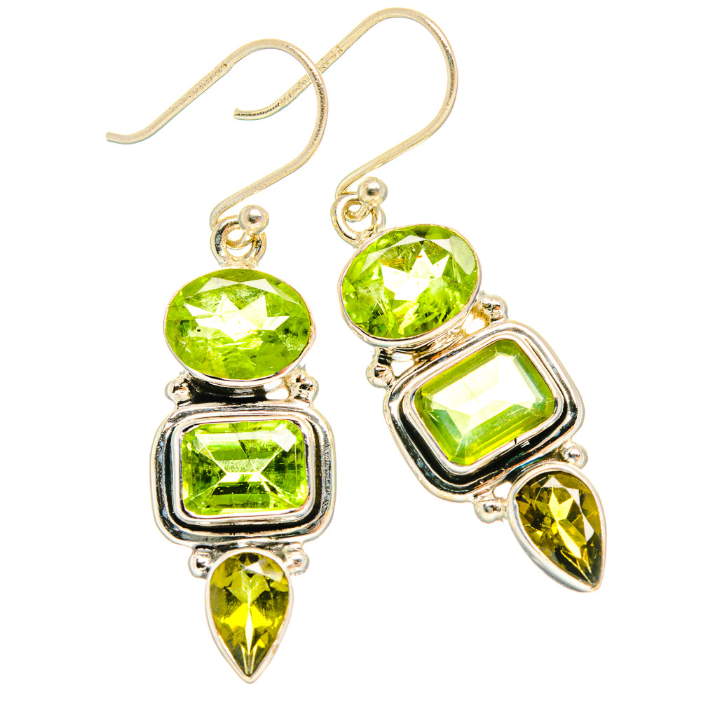 Peridot Earrings handcrafted by Ana Silver Co - EARR426862 - Photo 2