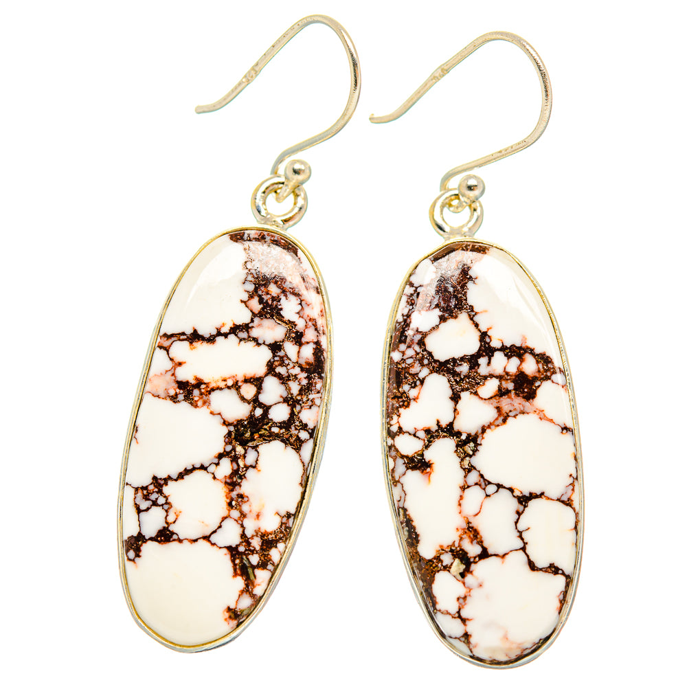 Wild Horse Jasper Earrings handcrafted by Ana Silver Co - EARR426882 - Photo 2