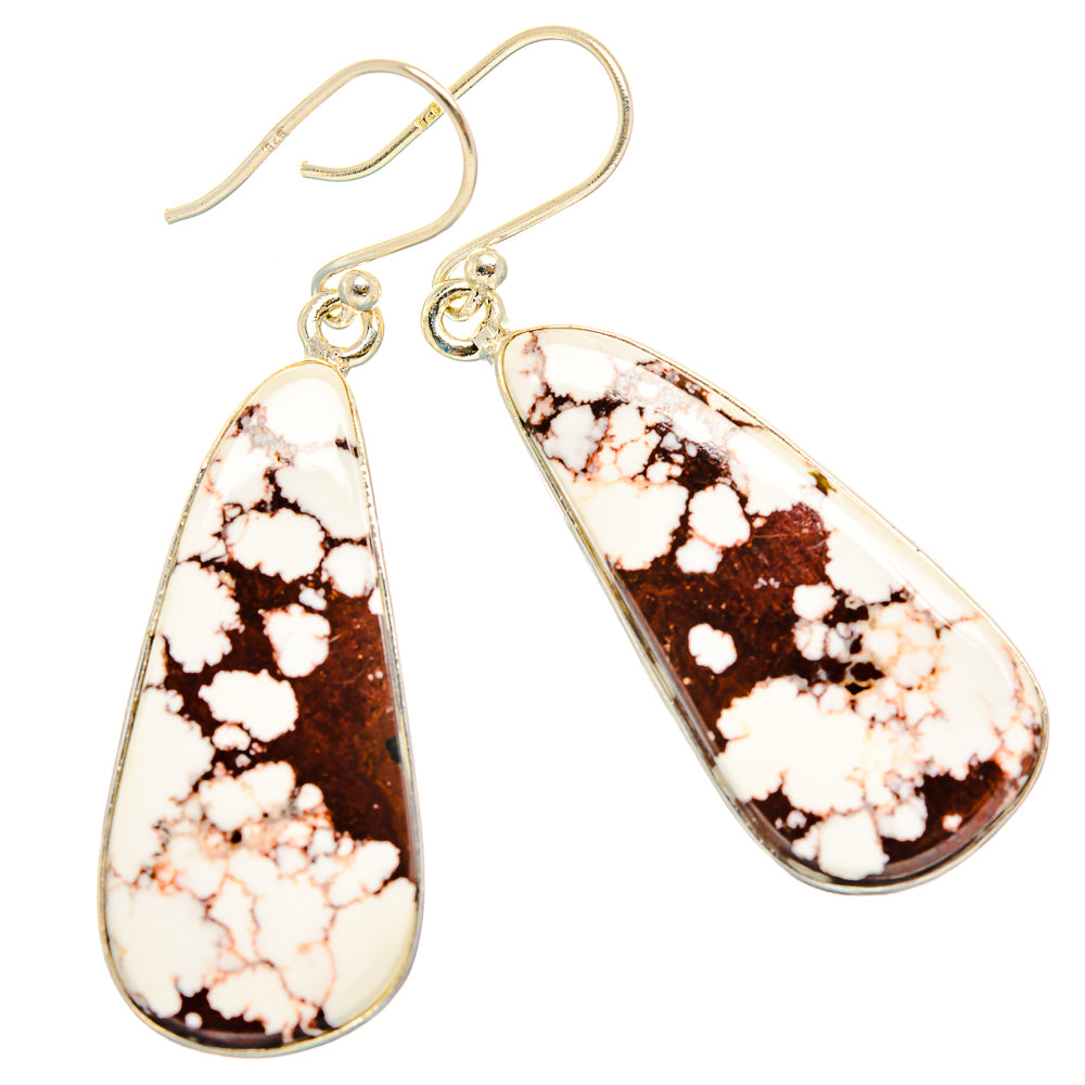 Wild Horse Jasper Earrings handcrafted by Ana Silver Co - EARR426948 - Photo 2