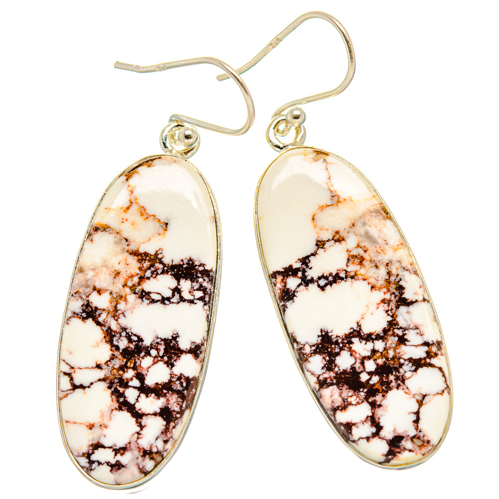 Wild Horse Jasper Earrings handcrafted by Ana Silver Co - EARR426972 - Photo 2