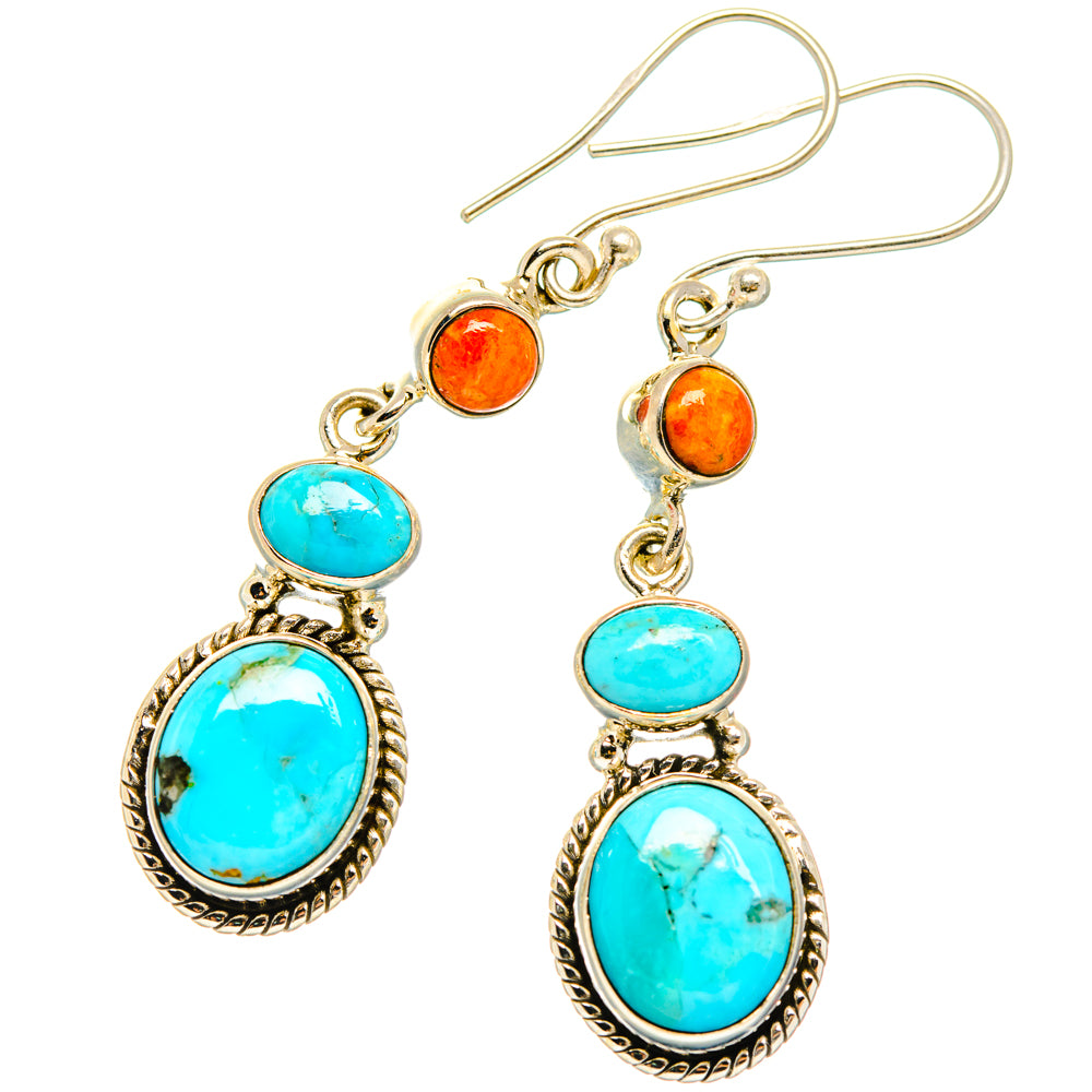 Chrysocolla Earrings handcrafted by Ana Silver Co - EARR427026 - Photo 2