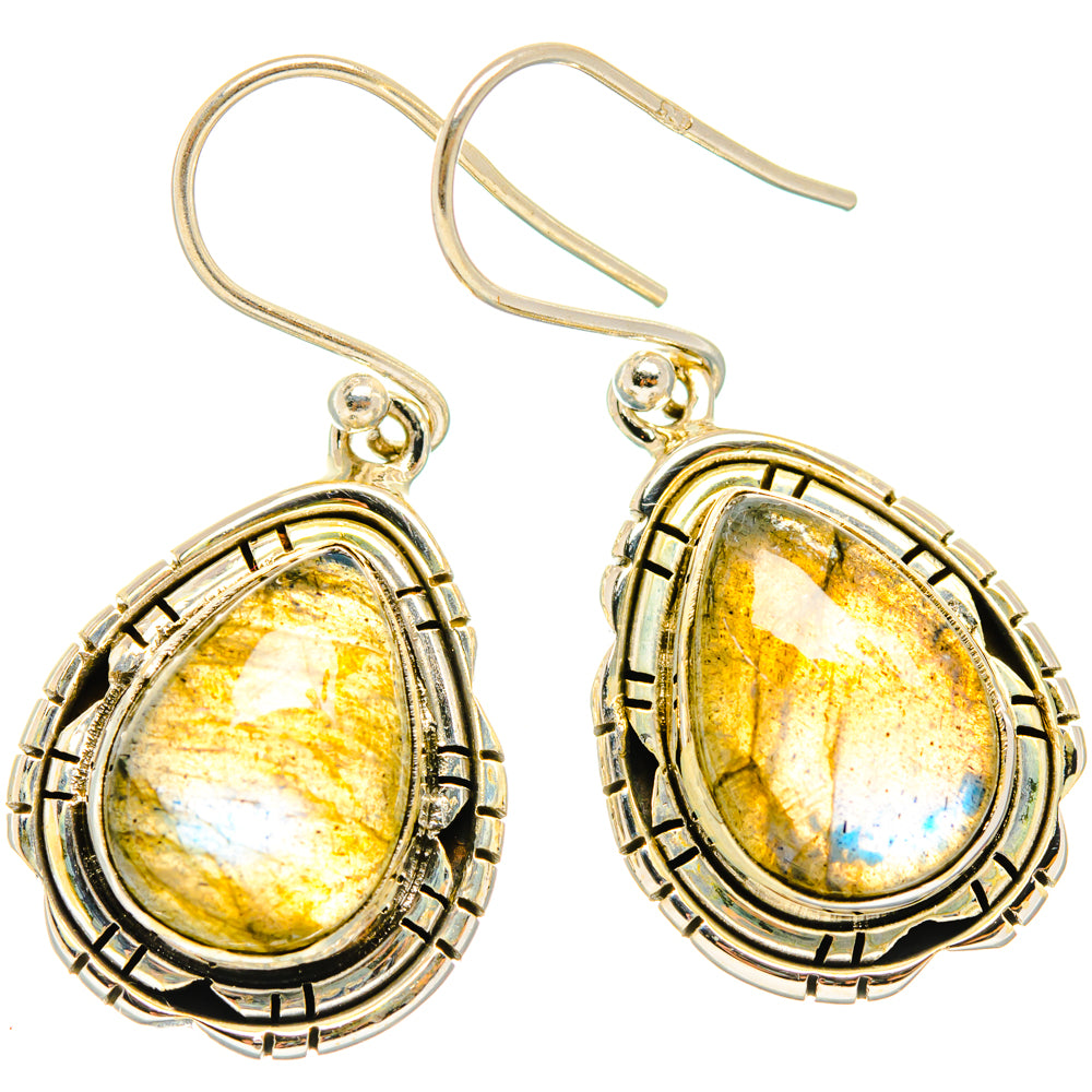 Labradorite Earrings handcrafted by Ana Silver Co - EARR427031 - Photo 2