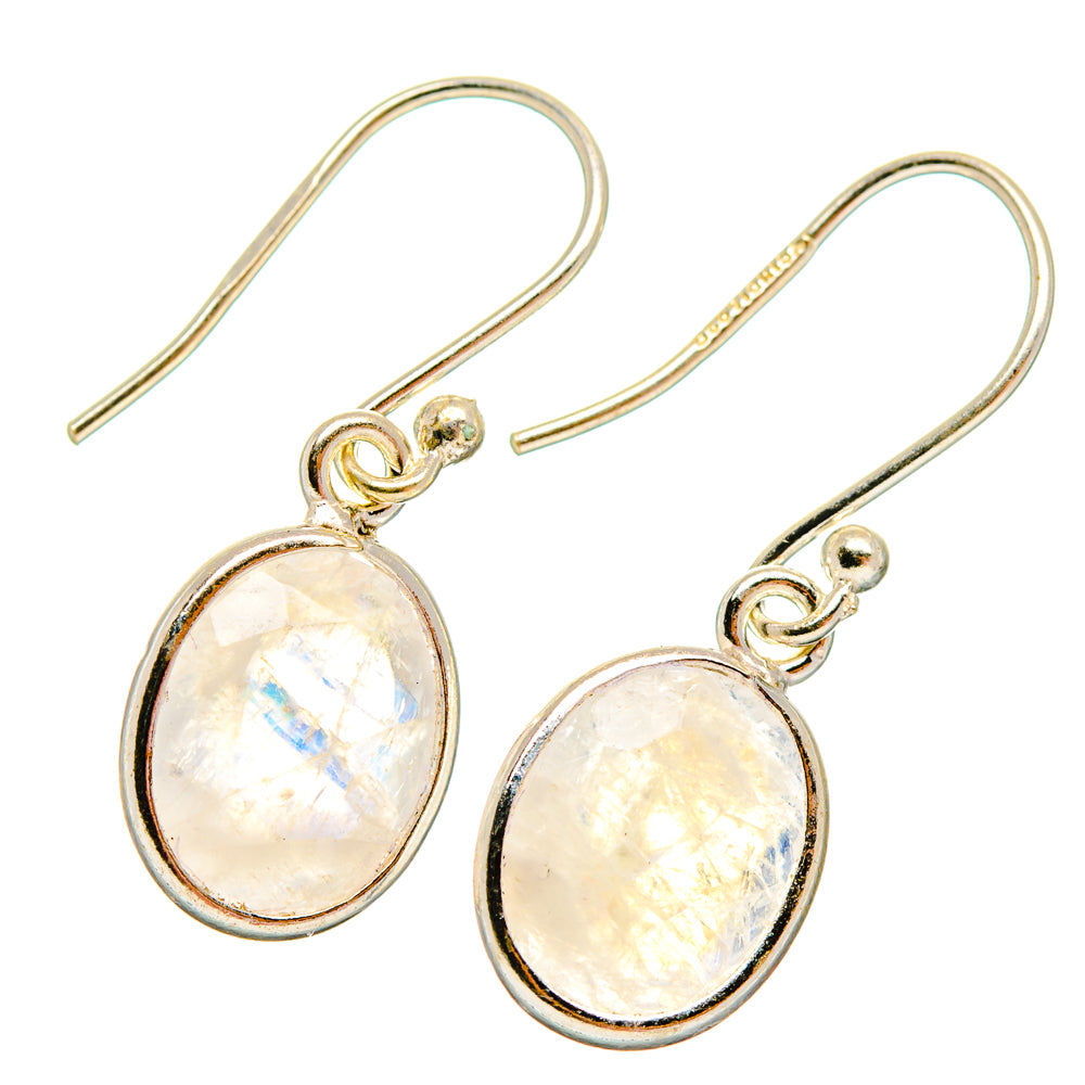 Rainbow Moonstone Earrings handcrafted by Ana Silver Co - EARR427164 - Photo 2