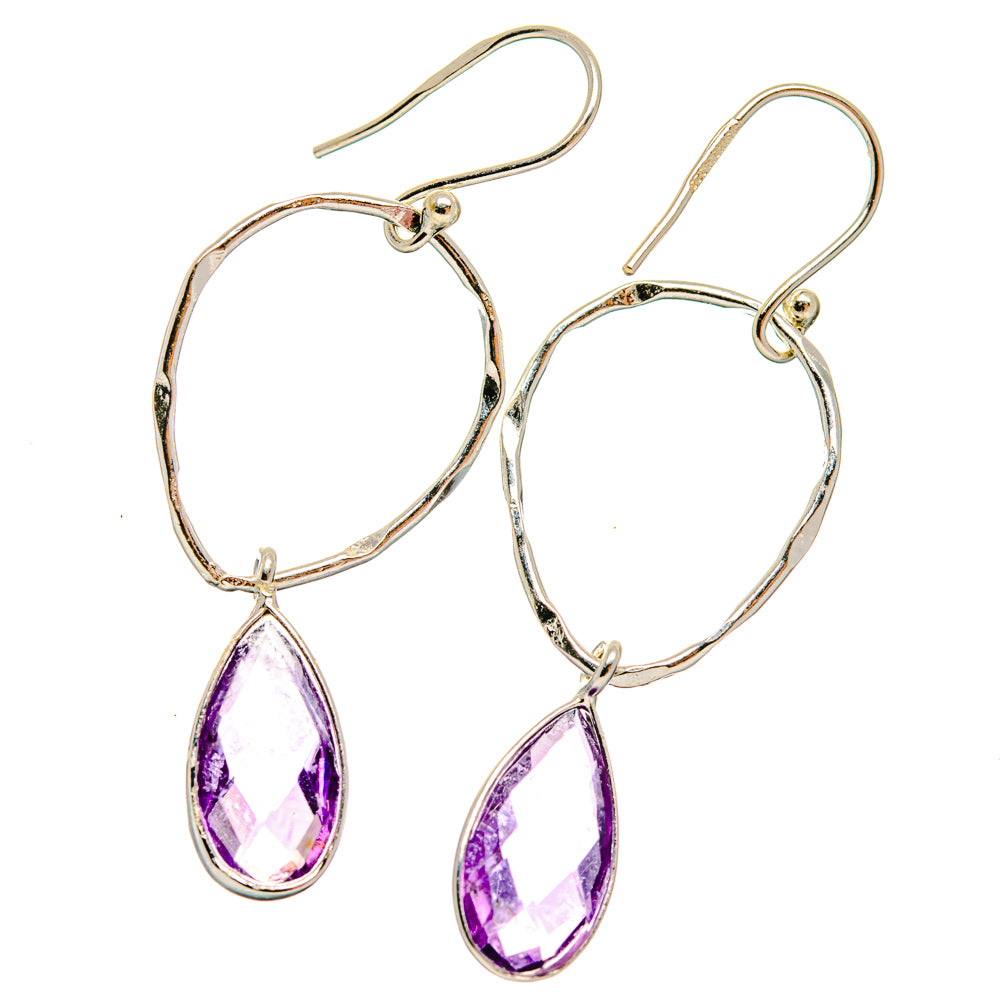 Amethyst Earrings handcrafted by Ana Silver Co - EARR427181 - Photo 2