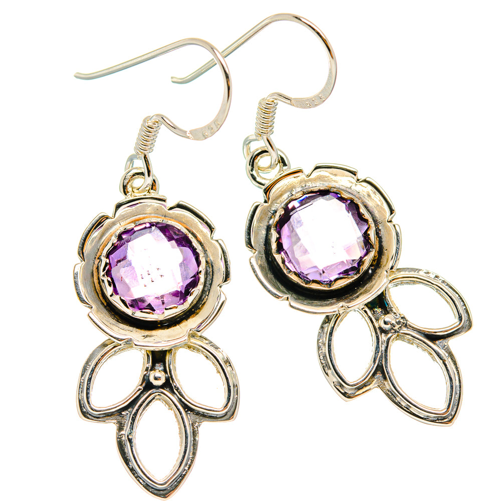 Amethyst Earrings handcrafted by Ana Silver Co - EARR427313 - Photo 2