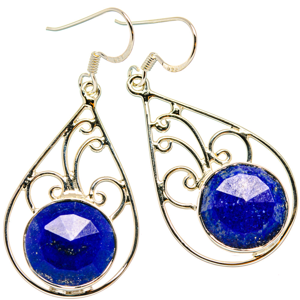 Lapis Lazuli Earrings handcrafted by Ana Silver Co - EARR427321 - Photo 2