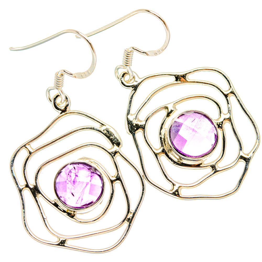 Amethyst Earrings handcrafted by Ana Silver Co - EARR427370 - Photo 2