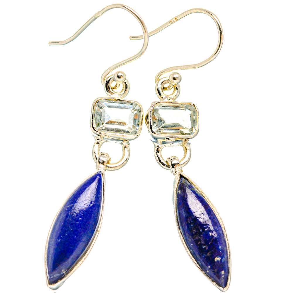 Lapis Lazuli Earrings handcrafted by Ana Silver Co - EARR427390 - Photo 2