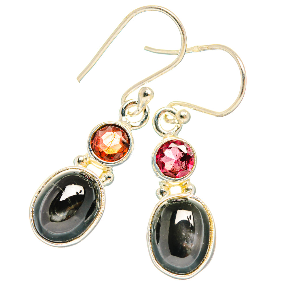 Star Diopside Earrings handcrafted by Ana Silver Co - EARR427393 - Photo 2