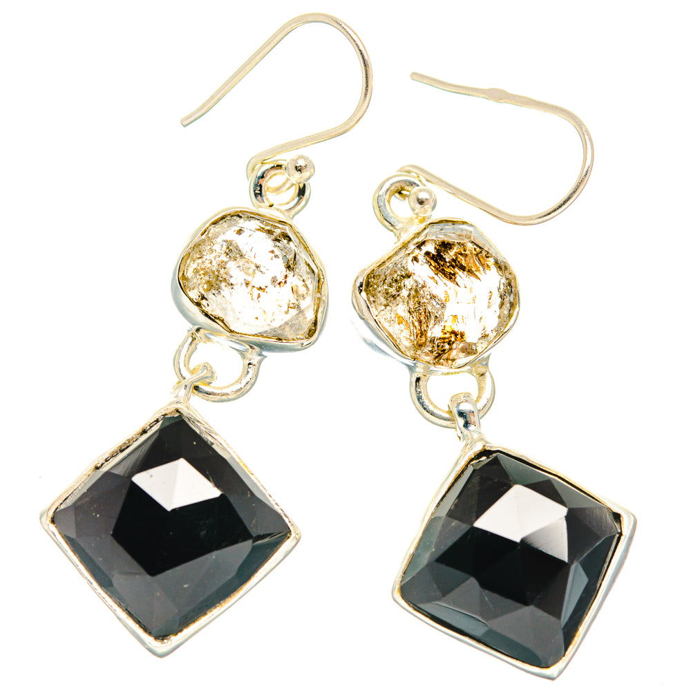 Black Onyx Earrings handcrafted by Ana Silver Co - EARR427409 - Photo 2