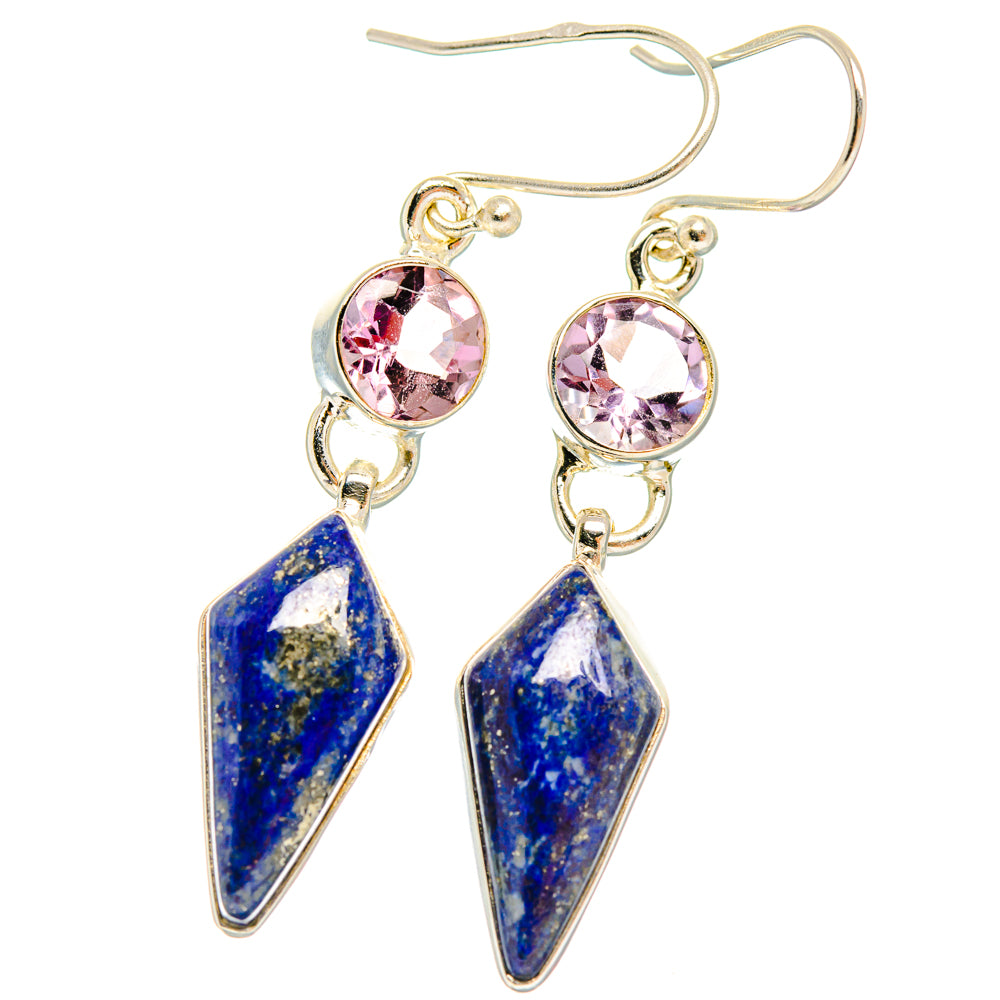 Lapis Lazuli Earrings handcrafted by Ana Silver Co - EARR427415 - Photo 2