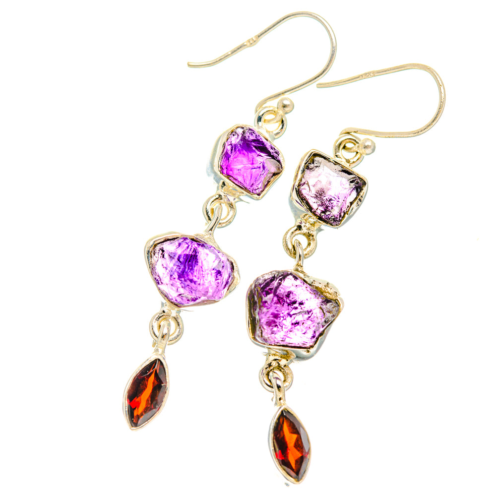 Amethyst Earrings handcrafted by Ana Silver Co - EARR427416 - Photo 2