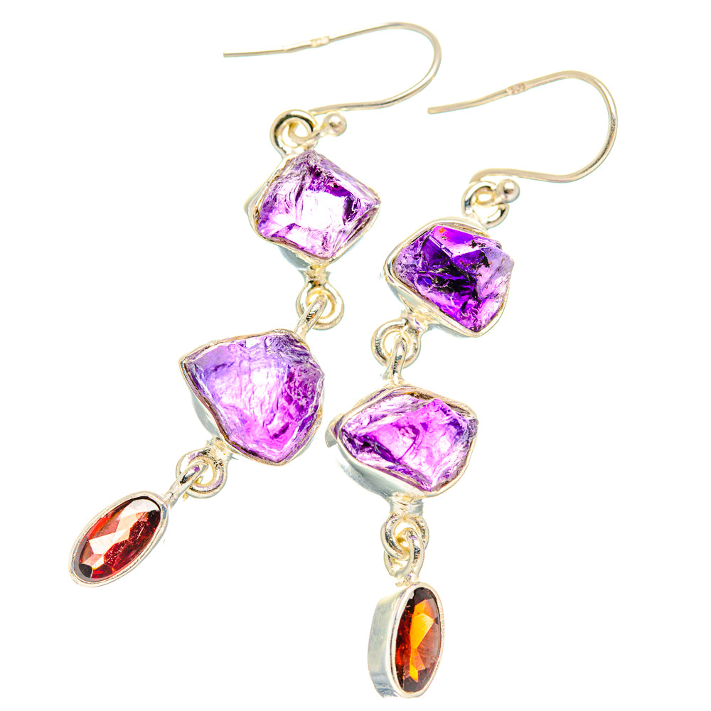 Amethyst Earrings handcrafted by Ana Silver Co - EARR427418 - Photo 2