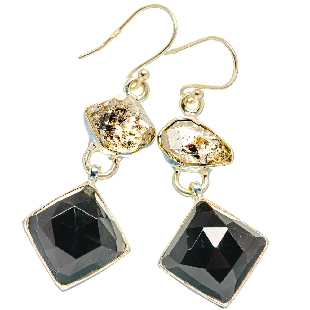 Black Onyx Earrings handcrafted by Ana Silver Co - EARR427420 - Photo 2