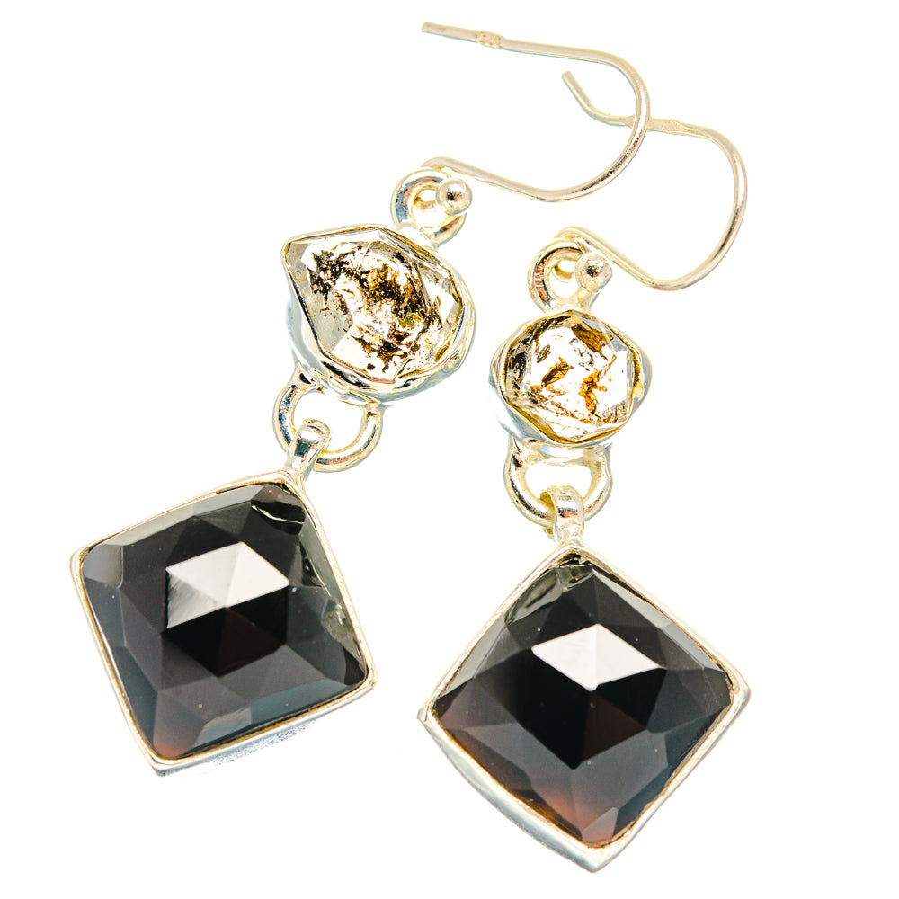 Black Onyx Earrings handcrafted by Ana Silver Co - EARR427424 - Photo 2
