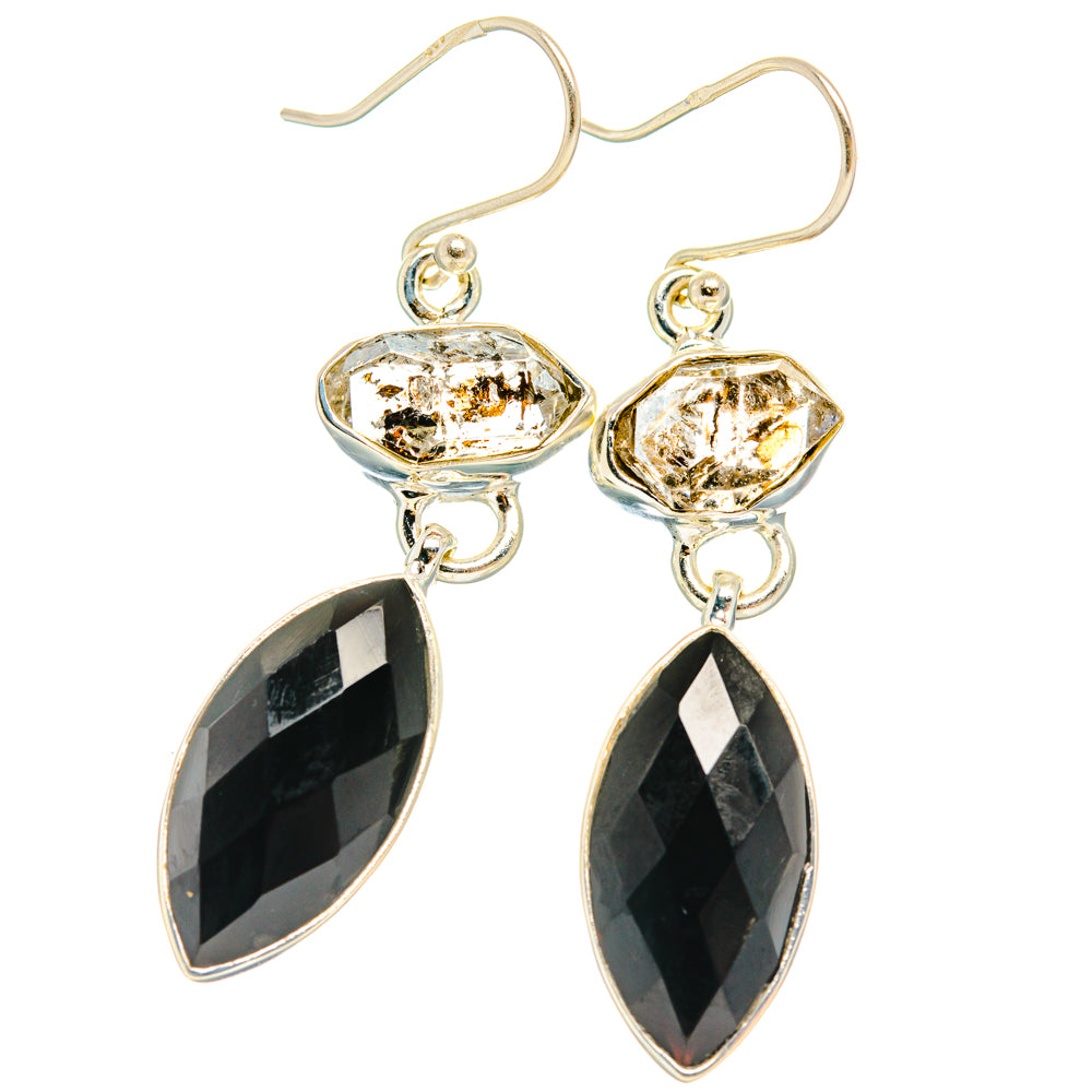 Black Onyx Earrings handcrafted by Ana Silver Co - EARR427442 - Photo 2