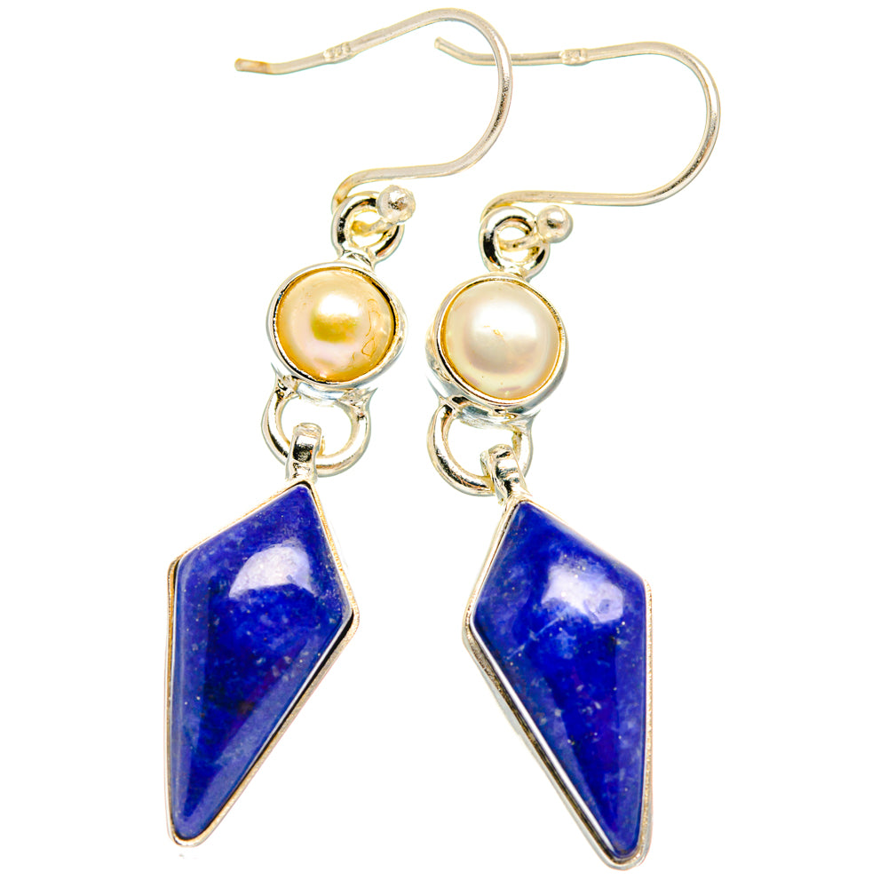 Lapis Lazuli Earrings handcrafted by Ana Silver Co - EARR427447 - Photo 2