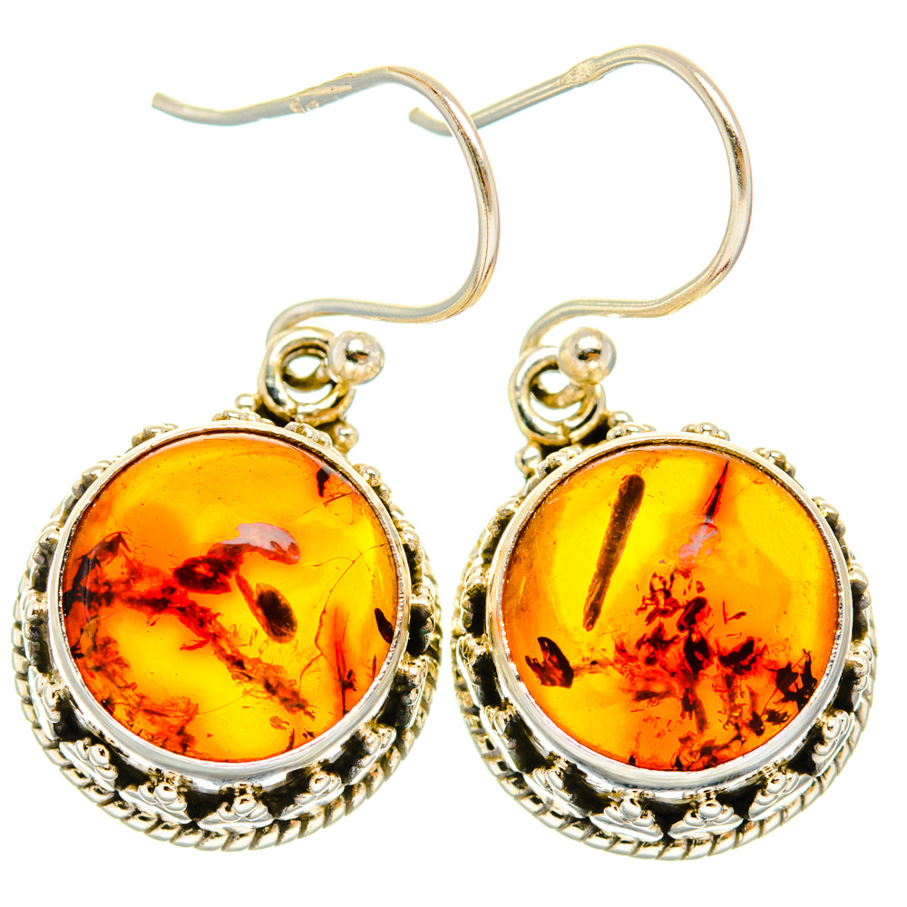 Baltic Amber Earrings handcrafted by Ana Silver Co - EARR427472 - Photo 2
