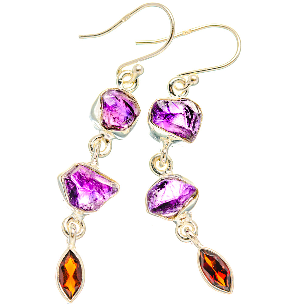 Amethyst Earrings handcrafted by Ana Silver Co - EARR427474 - Photo 2