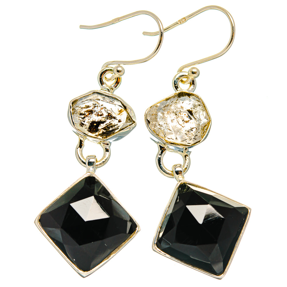 Black Onyx Earrings handcrafted by Ana Silver Co - EARR427502 - Photo 2
