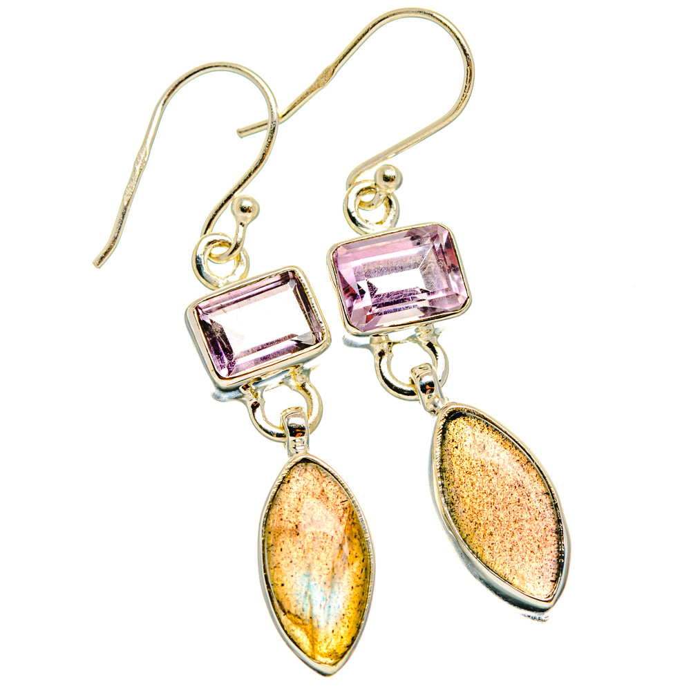 Labradorite Earrings handcrafted by Ana Silver Co - EARR427504 - Photo 2
