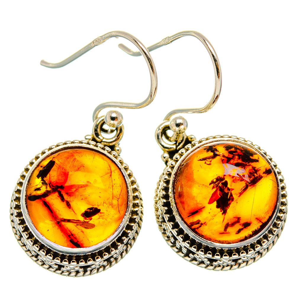 Baltic Amber Earrings handcrafted by Ana Silver Co - EARR427515 - Photo 2
