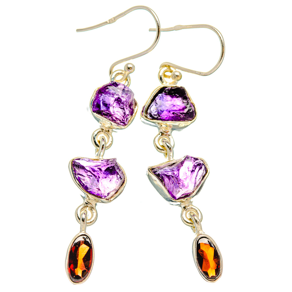 Amethyst Earrings handcrafted by Ana Silver Co - EARR427529 - Photo 2