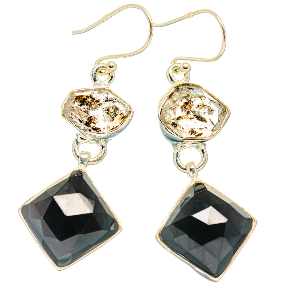 Black Onyx Earrings handcrafted by Ana Silver Co - EARR427548 - Photo 2