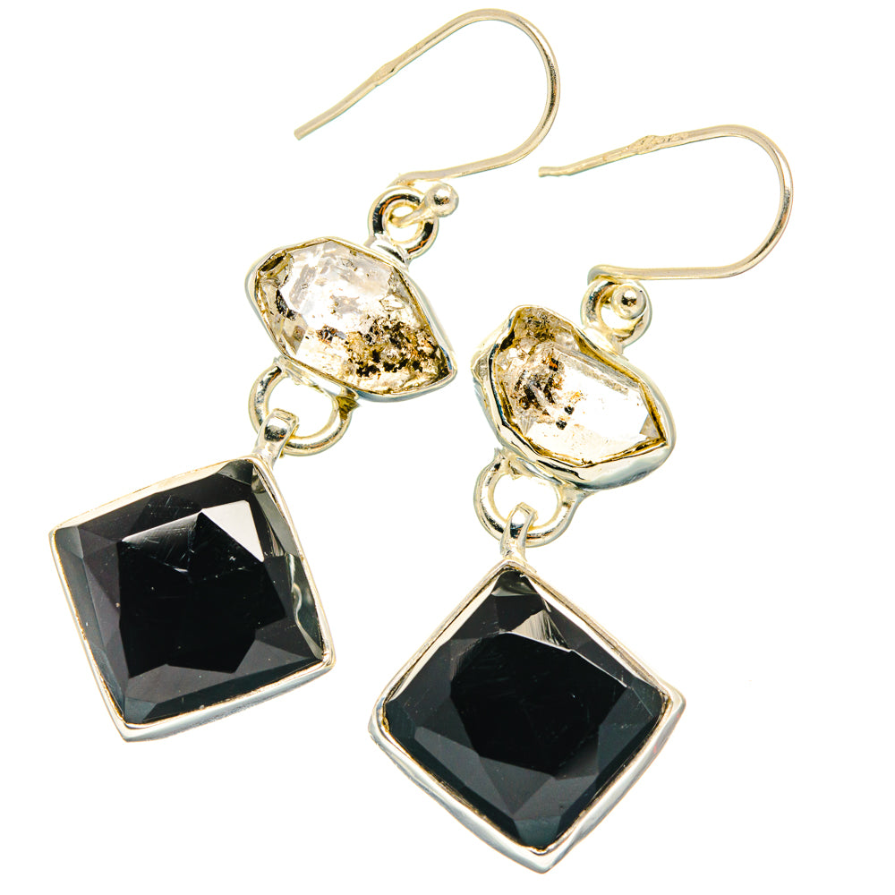 Black Onyx Earrings handcrafted by Ana Silver Co - EARR427589 - Photo 2