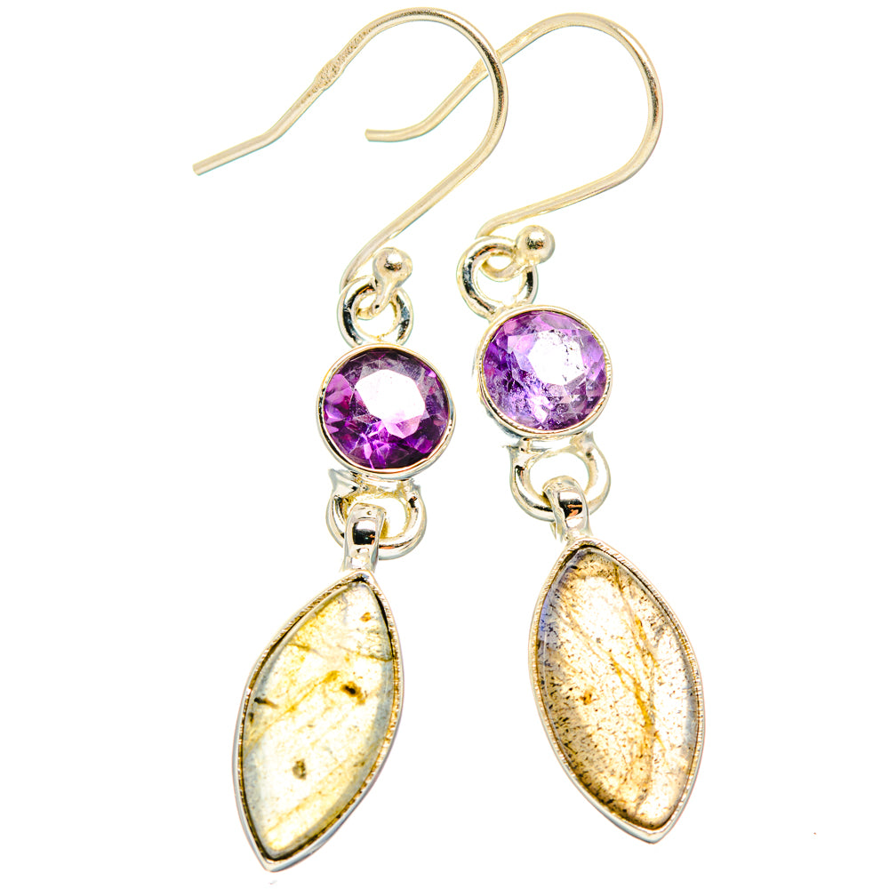 Labradorite Earrings handcrafted by Ana Silver Co - EARR427601 - Photo 2