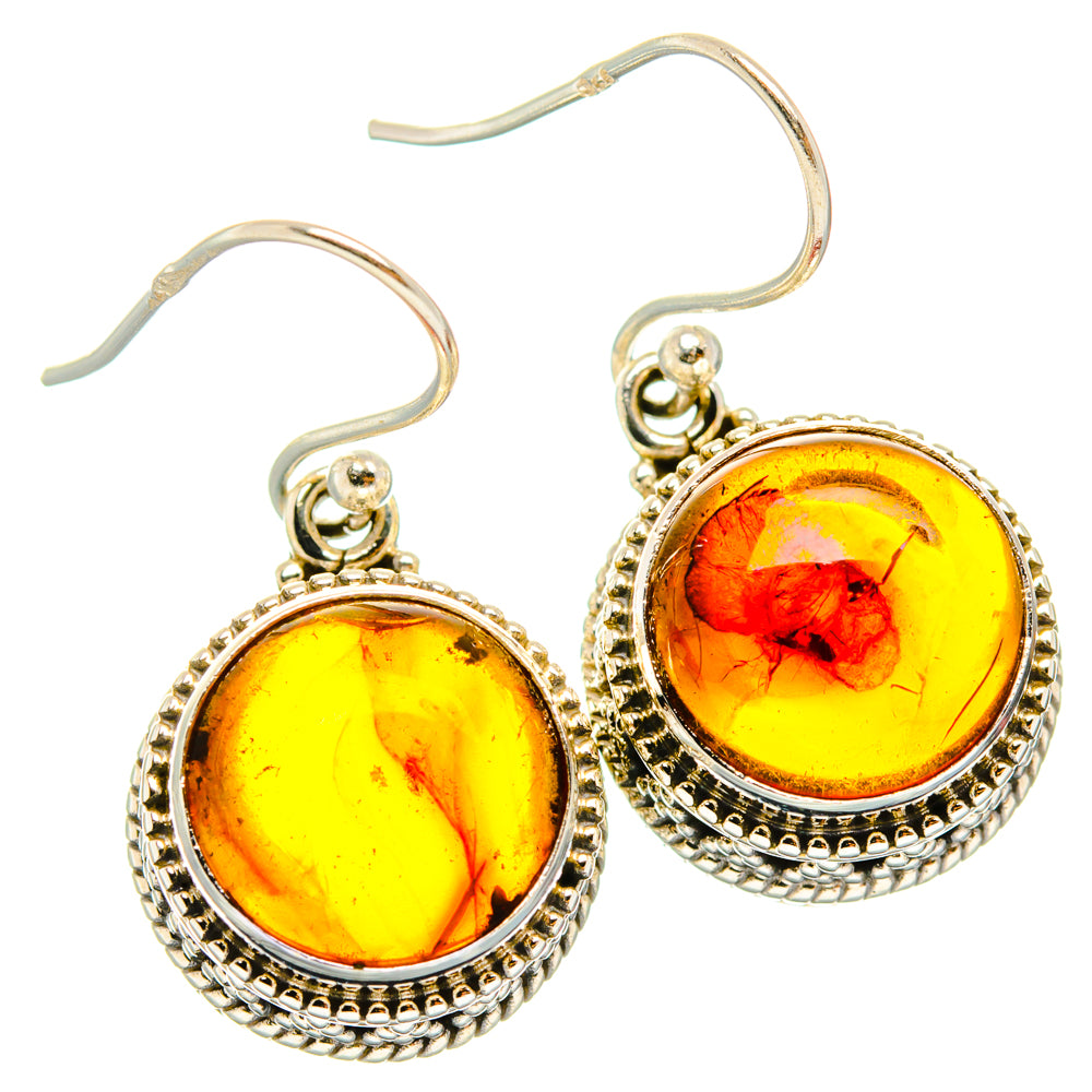 Baltic Amber Earrings handcrafted by Ana Silver Co - EARR427623 - Photo 2