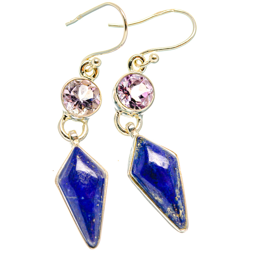 Lapis Lazuli Earrings handcrafted by Ana Silver Co - EARR427635 - Photo 2