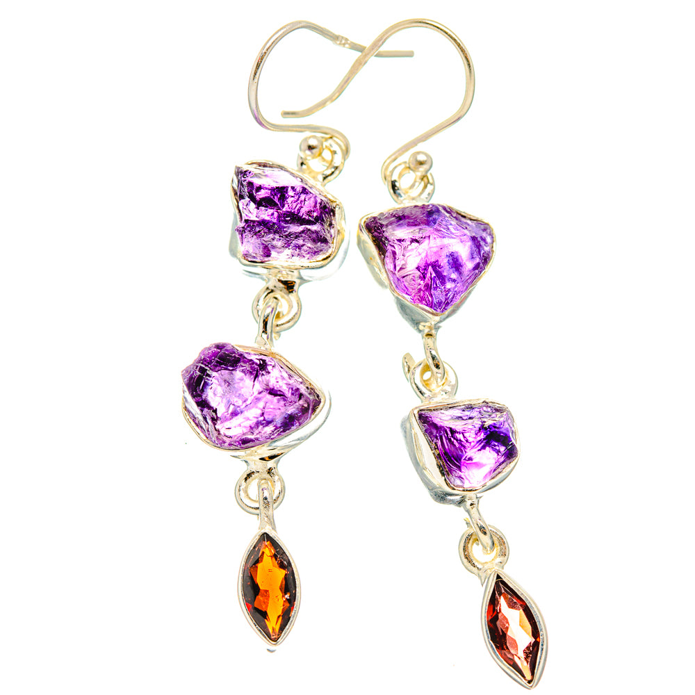 Amethyst Earrings handcrafted by Ana Silver Co - EARR427636 - Photo 2