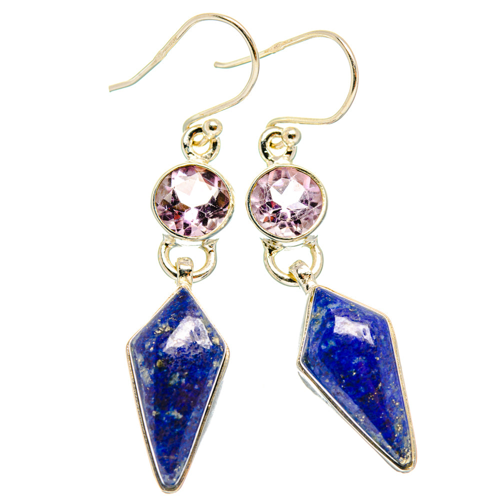 Lapis Lazuli Earrings handcrafted by Ana Silver Co - EARR427666 - Photo 2