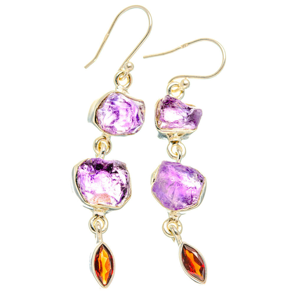 Amethyst Earrings handcrafted by Ana Silver Co - EARR427684 - Photo 2
